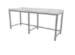  Nerezový pracovní stůl s trnoží (šířka 600mm), rozměry délka 2400 mm, 6 noh