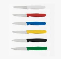 Nože loupací s barevnou rukojetí 8 cm