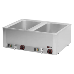 REDFOX Vodní lázeň elektrická 2x GN 1/1 - 200 stolní s výpustí | REDFOX - BMV 2120