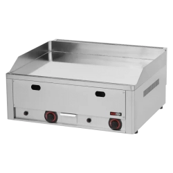 REDFOX Grilovací deska 65x48 plynová chromovaná hladká stolní | REDFOX - FTHC 60 G - Doprodej
