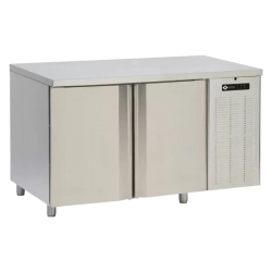 RM GASTRO Stůl chladicí elektrický GN1/1, 2 dveře, bez lemu nerez 230V | RM - SCH 2D DH