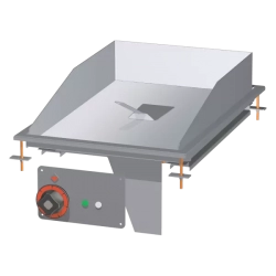 RM GASTRO Grilovací deska 36x55 drop-in elektrická chromovaná hladká 400 V | RM - FTLD-64ETS