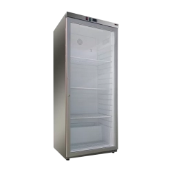 REDFOX Skříň chladicí 350 l, prosklené dveře, nerez | REDFOX - DRR 400 GS