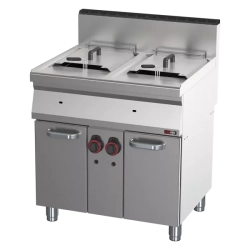 REDFOX Fritéza plynová dvojitá 0,8 kW/l, 15+15 l s podestavbou | REDFOX - FE 70/80 G