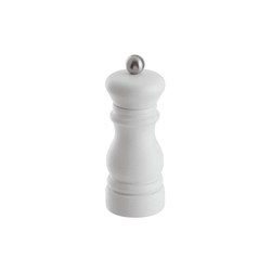 MLÝNEK NA SŮL, zn. ARTHUR KRUPP, výška 11,5 cm, bukové dřevo, matná bílá