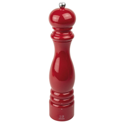 MLÝNEK NA SŮL, zn. PEUGEOT - PARIS, výška 30 cm, bukové dřevo, červená