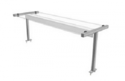 Nerezová stolová nástavba středová jednoduchá,  délka 1700 mm