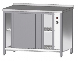 Nerezový vyhřívaný stůl - režon (šířka 600mm)