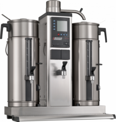 PŘEKAPÁVAČ KÁVY STOLNÍ B5 HW 400V S KOHOUTEM - 2x5L - PLOCHÉ FILTRY