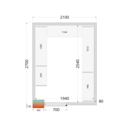 TEFCOLD CR 210x270x220