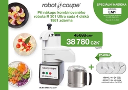 ROBOTCOUPE ROBOT KOMBINOVANÝ R 301 D ULTRA - KROUHAČ/KUTR + SADA DISKŮ 1981 ZDARMA