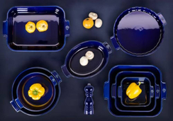 OBDÉLNÍKOVÁ TERRINA ZAPÉKACÍ, zn. PEUGEOT - APPOLIA, kapacita 2 l, modrá