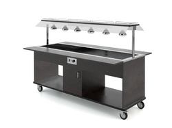 SALÁTOVÝ BAR STŘEDOVÝ VYHŘÍVANÝ HEKO 6 BM/INFRA - 6x GN 1/1