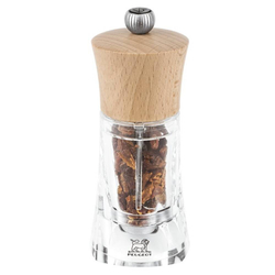 MLÝNEK NA CHILI zn. PEUGEOT - OLERON, výška 14 cm, akrylát/bukové dřevo