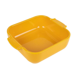 ČTVERCOVÝ ZAPÉKACÍ PEKÁČ, zn. PEUGEOT - APPOLIA, kapacita 2,7 l, žlutá