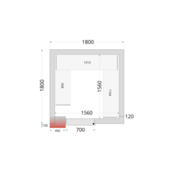 TEFCOLD CR 180x180x220