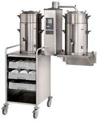 PŘEKAPÁVAČ KÁVY NÁSTĚNNÝ B40 W 400V - 2x40L - KOŠOVÉ FILTRY