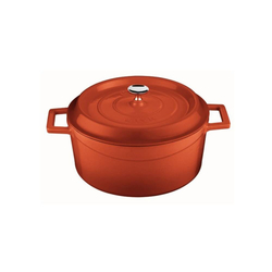 KASTROLY S POKLICÍ - PRŮMĚR 16  - 32 CM - ČERVENÉ