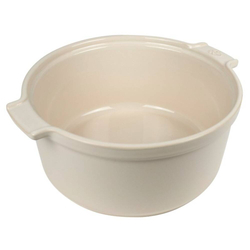 KULATÁ FORMA NA SOUFFLÉ, zn. PEUGEOT - APPOLIA, kapacita 2,4 l, bílá