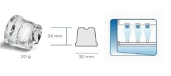 VÝROBNÍK KUŽELOVÉHO PLNÉHO LEDU SCH 30 W, 34 kg