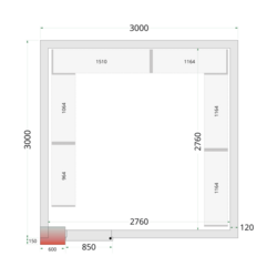 TEFCOLD CR 300x300x220 WD