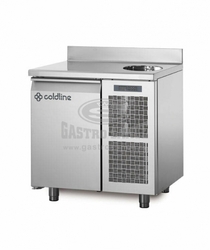 Coldline Chladící stůl TA09/1MS s deskou, dřezem a zadním lemem