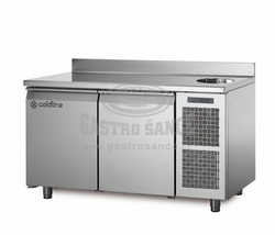 Coldline Chladící stůl TA13/1MS s deskou, dřezem a zadním lemem