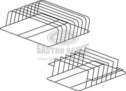 Držák plechů a podnosů nerez 500 x 500 x 160 mm (rozteč 45 mm)