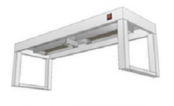 Nerezový stolový nástavec jednopatrový s infraohřevem - kopie,  délka 800 mm