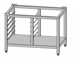 Podstavec pod konvektomat s policí a jednou řadou vsunů na GN (šířka 600 mm)
