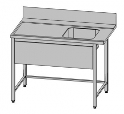 Nerezový vstupní stůl k myčce - kopie,  délka 1100 mm