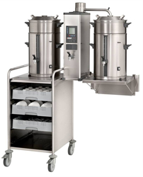 PŘEKAPÁVAČ KÁVY NÁSTĚNNÝ B5 HW W 400V S KOHOUTEM - 2x5L - KOŠOVÉ FILTRY