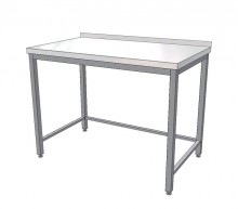  Nerezový pracovní stůl s trnoží (šířka 600 mm) výška 900 mm