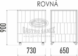 Neutrální pracovní modul rovný 650 NE