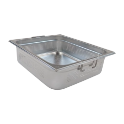 REDFOX Gastronádoba děrovaná GN 2/3 - 100 ucha zasouvací nerezová | REDFOX - GND 2/3-100 U