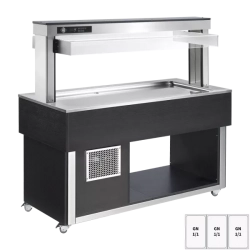 RM GASTRO Bufet chlazený GN 3-1/1 - 30 mm,  Wenge | RM - TR LIME+ 3W