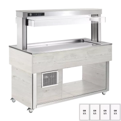 RM GASTRO Bufet chlazený GN 4-1/1 - 30 mm,  Hemlock | RM - TR LIME+ 4H