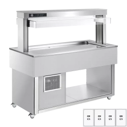 RM GASTRO Bufet chlazený GN 4-1/1 - 30 mm,  RAL | RM - TR LIME+ 4R