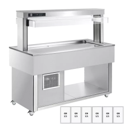 RM GASTRO Bufet chlazený GN 6-1/1 - 30 mm,  RAL | RM - TR LIME+ 6R