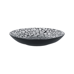 RAK Cobbles talíř hluboký pr. 26 cm, stříbrný | RAK-CBBUBC26