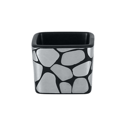 RAK Cobbles nižší kostka 5 × 4,5 cm, stříbrná | RAK-CBOPSD02