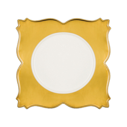 RAK Golden Ultra talíř čtvercový 26 × 26 cm, zlatý | RAK-UGKQSP26
