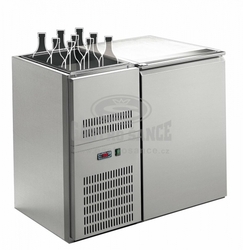 Gastro-tip Stůl chladící barový REGD - 102E (1 sekce/délka 1090mm) s chlazenou vanou na nápoje