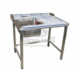 Gastro-tip Stůl vstupní 1000x730x850 (400x400x250)