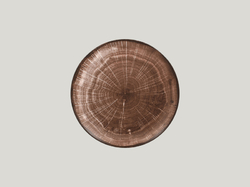 RAK Woodart talíř mělký coupe 24 cm – tmavě hnědá | RAK-WDNNPR24OB
