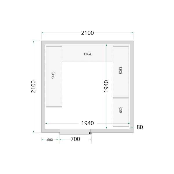 TEFCOLD CR 210x210x220