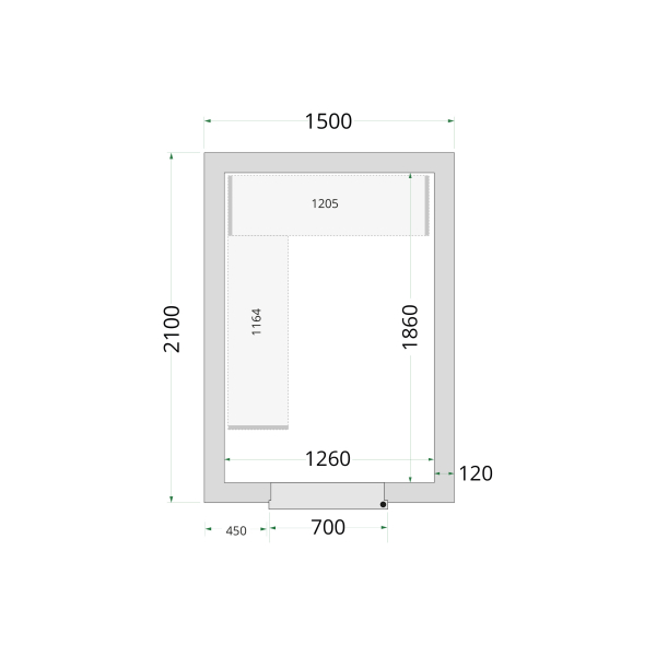 TEFCOLD CR 150x210x220